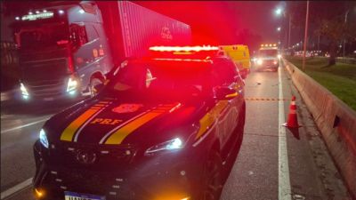 Imagem referente à notícia: Motociclista morre após tombamento e atropelamento na BR-376, em Curitiba