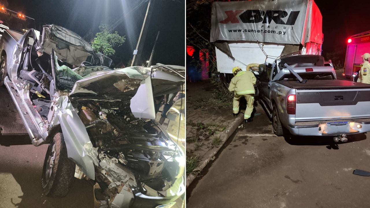 Motorista é preso por embriaguez após bater caminhonete em semirreboque estacionado em Cascavel