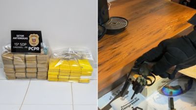 Imagem referente à notícia: Operação Rastreio: Polícia Civil apreende mais de 43 kg de drogas e prende suspeito em Cascavel