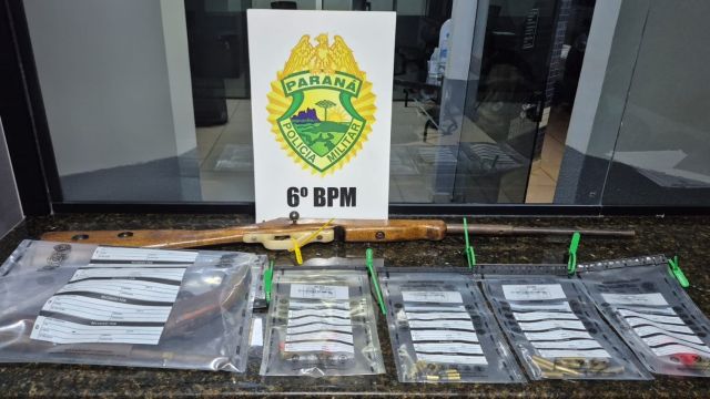 Homem é preso por manter mulher em cárcere privado e esconder armas em Três Barras do Paraná