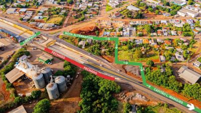 Imagem referente à notícia: Melhorias na travessia urbana de Santa Lúcia entram na reta final; tráfego terá alterações temporárias para avanço das obras
