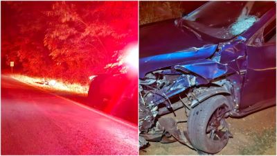 Imagem referente à notícia: Motociclista morre após violenta colisão com SUV na PR-182, em Palotina