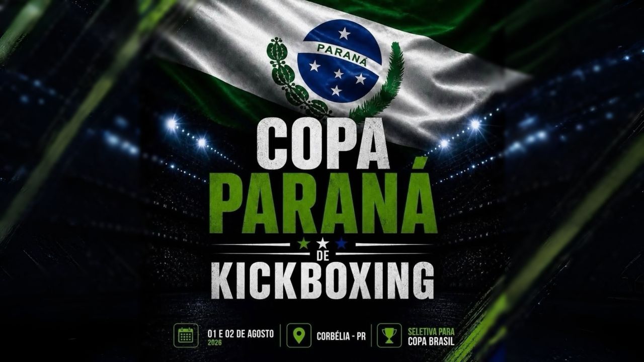 Corbélia vai sediar Copa Paraná de Kickboxing 2026 e receber mais de 300 atletas do estado