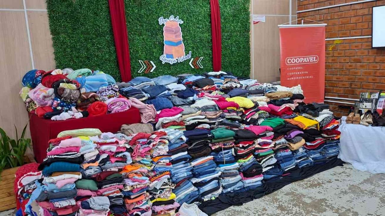 Quatro mil peças são arrecadadas na campanha de inverno da Coopavel