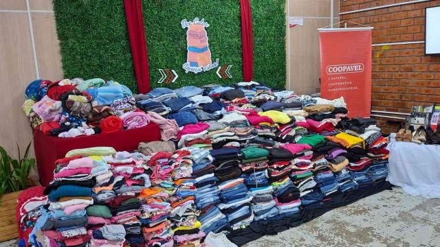 Quatro mil peças são arrecadadas na campanha de inverno da Coopavel