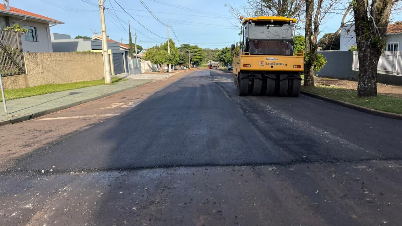 Corbélia inicia maior programa de recapeamento da história com investimento de R$ 15 milhões