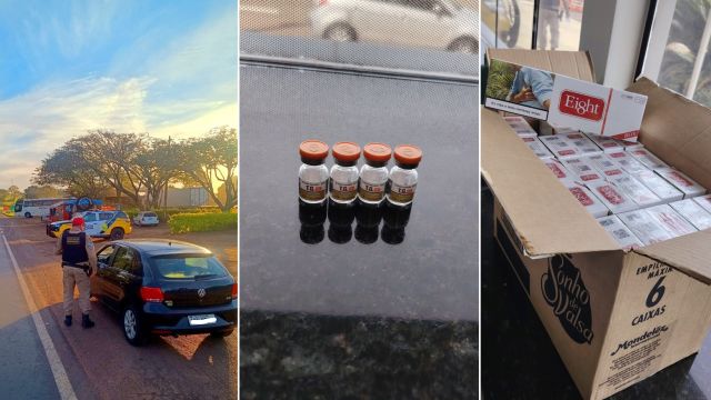 BPRv apreende cigarros e medicamento emagrecedor ocultos em veículo durante fiscalização no Paraná
