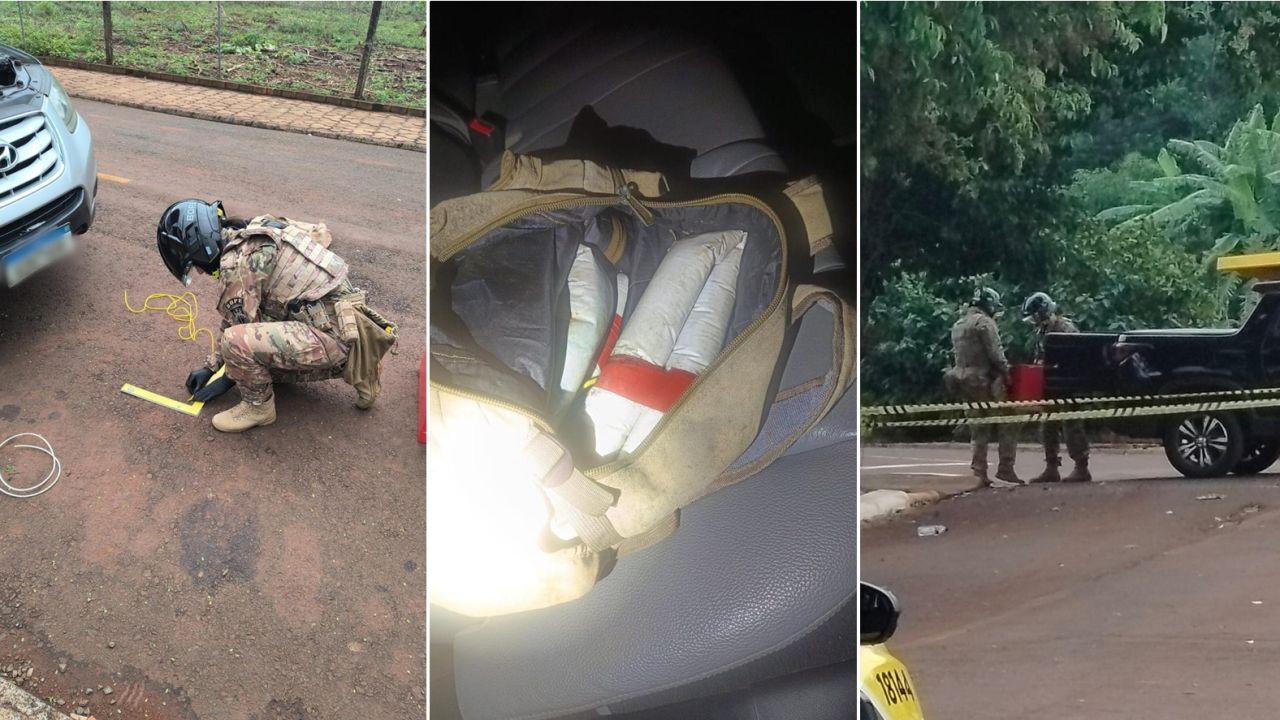Explosivos possivelmente utilizados no Paraguai são encontrados em veículo em Itaipulândia durante operação da FICCO no Paraná