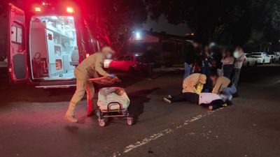 Imagem referente à notícia: Motociclista fica ferido após colisão com carro no Centro de Cascavel