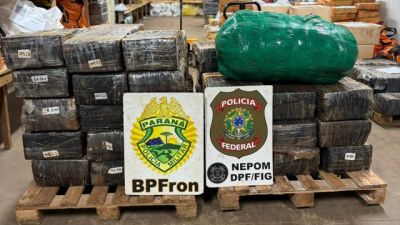 Imagem referente à notícia: Mais de uma tonelada de maconha é interceptada em operação na fronteira e prejuízo ao crime ultrapassa R$ 2,2 milhões