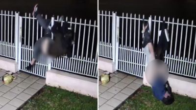 Imagem referente à notícia: Homem fica preso em grade ao tentar invadir casa de idosos em Tenente Portela