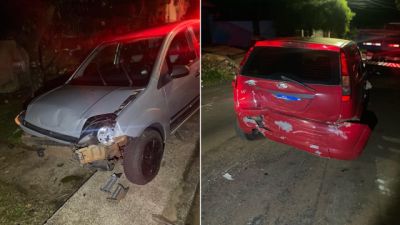 Imagem referente à notícia: Motorista embriagado e sem CNH é preso após bater em carro estacionado no Bairro Periolo em Cascavel
