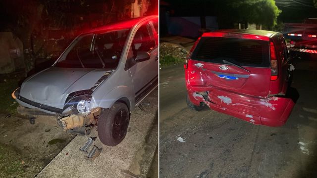 Motorista embriagado e sem CNH é preso após bater em carro estacionado no Bairro Periolo em Cascavel