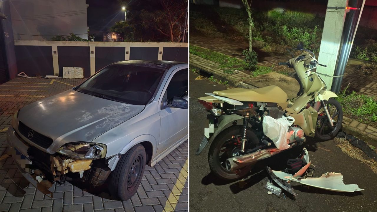 Após deixar mulher gravemente ferida no asfalto, motorista sem CNH é levado à delegacia em Cascavel