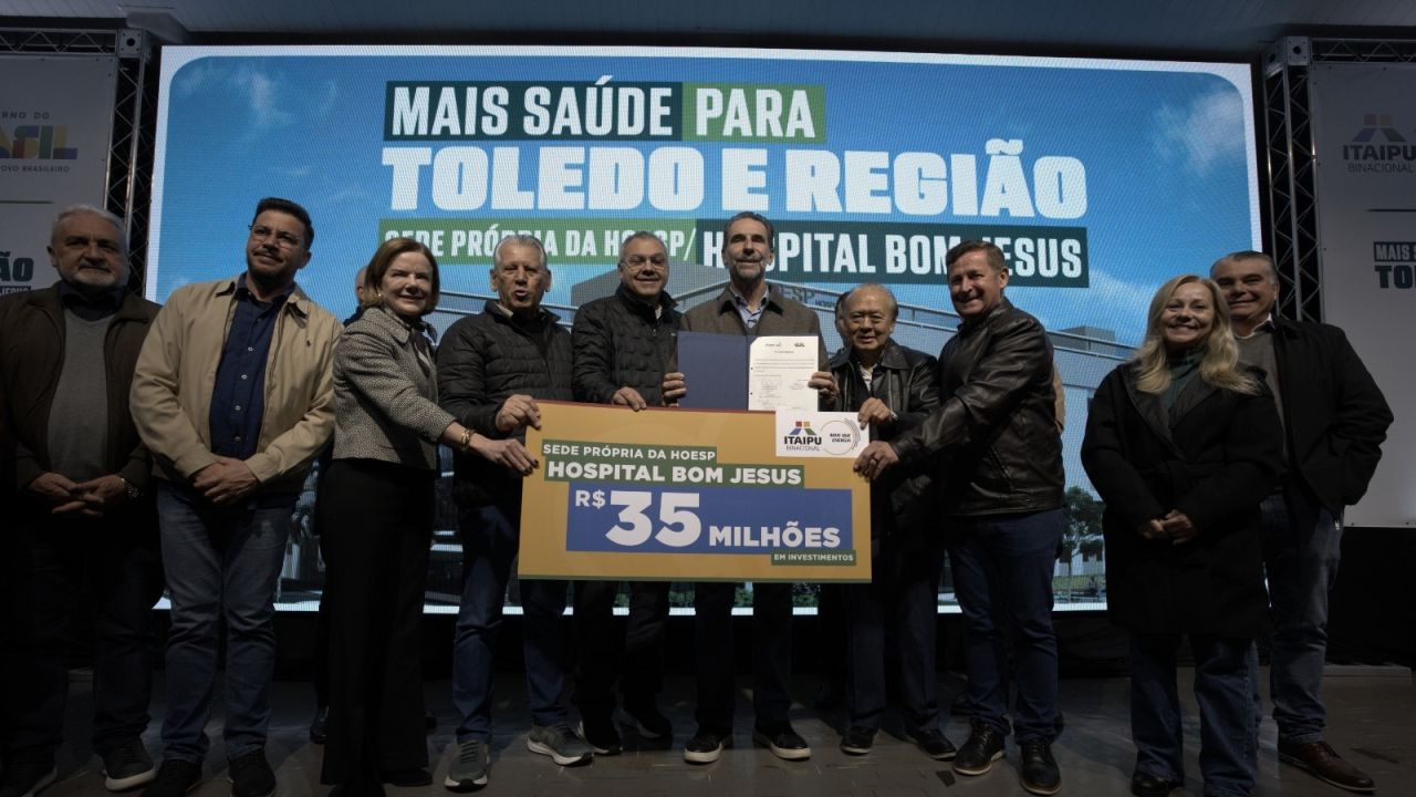 Hoesp garante R$ 35 milhões da Itaipu para construção da nova sede em Toledo