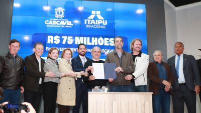 Imagem referente à notícia: Cascavel anuncia mais de R$ 75 milhões em investimentos com apoio da Itaipu Binacional