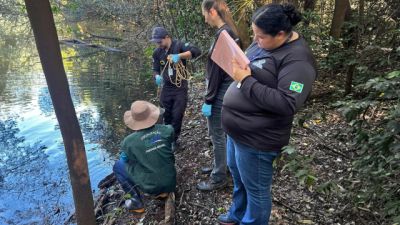 Imagem referente à notícia: Projeto Rio Com Vida inicia monitoramento da água de rios urbanos em Toledo e identifica descarte irregular de resíduos