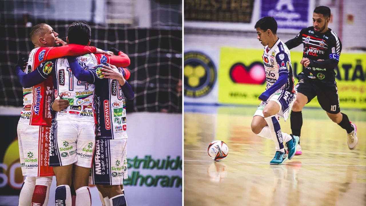 Cascavel Futsal vira sobre Manoel Ribas, vence no Ginásio da Neva e sobe para a quinta posição da Série Ouro