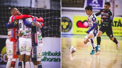Imagem referente à notícia: Cascavel Futsal vira sobre Manoel Ribas, vence no Ginásio da Neva e sobe para a quinta posição da Série Ouro