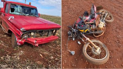Imagem referente à notícia: Motociclista morre após colisão com caminhonete em estrada rural de Assis Chateaubriand