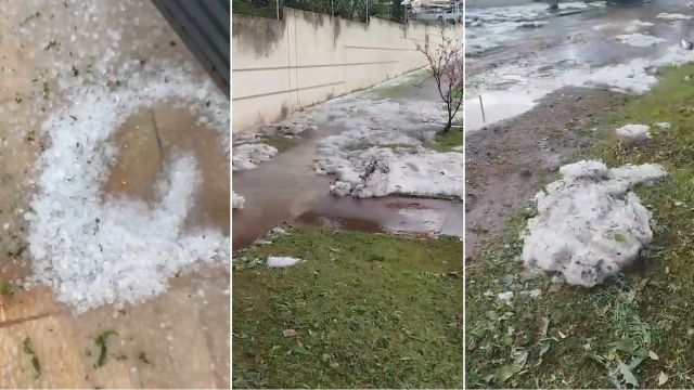 Forte chuva de granizo atinge Cascavel, provoca alagamentos e transforma ruas em cenário coberto por gelo