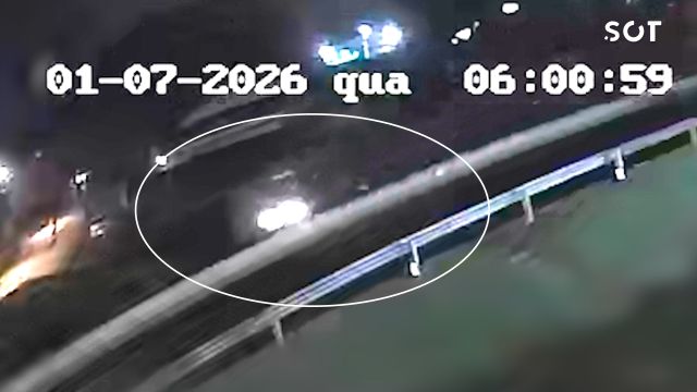 Vídeo mostra momento em que motociclista atropela cachorro e provoca sequência de colisões na PRc-467, em Cascavel