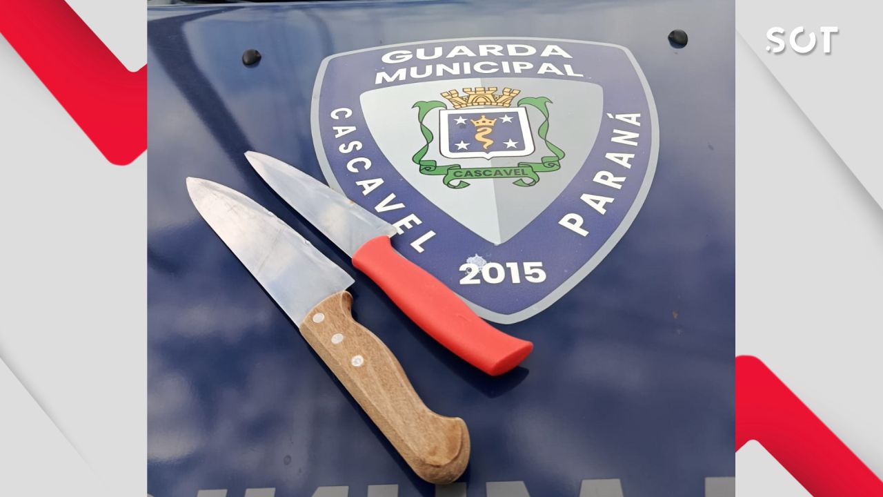 Homem é preso após invadir casa da esposa e ameaçá-la com faca no Bairro Brasília em Cascavel