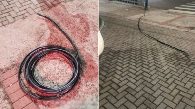 Imagem referente à notícia: Homem é preso em flagrante após furtar fios de telefonia em terminal de transbordo no Centro de Cascavel