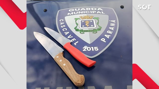 Homem é preso após invadir casa da esposa e ameaçá-la com faca no Bairro Brasília em Cascavel