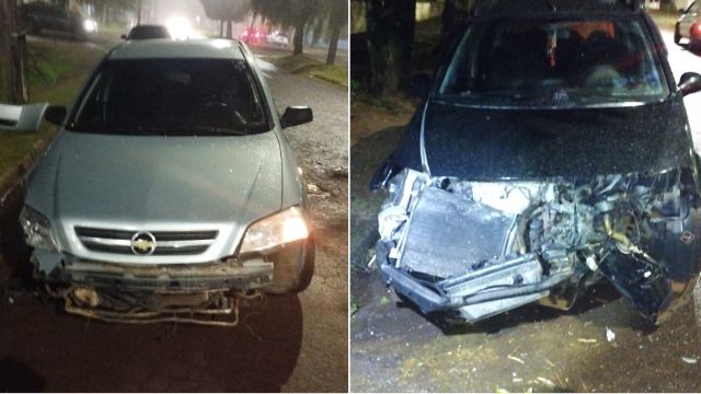 Motorista embriagado é preso após avançar preferencial e provocar acidente no Bairro Guarujá, em Cascavel