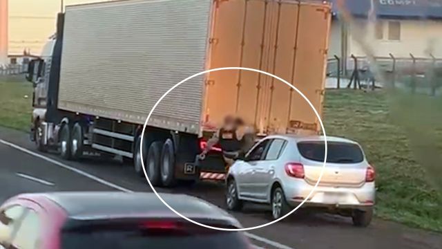 Policial militar é investigado após vídeo mostrar agressão a caminhoneiro durante abordagem na BR-369