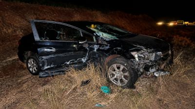 Imagem referente à notícia: Grave acidente na BR-163 entre Cascavel e Sede Alvorada envolve quatro veículos e deixa dois feridos