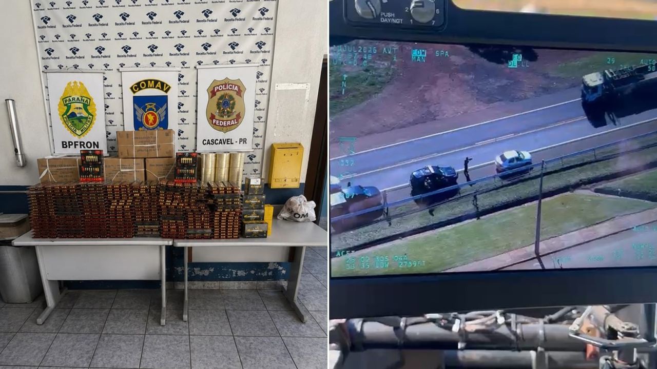 Operação integrada apreende R$ 73 mil em mercadorias do Paraguai na BR-277, em Santa Tereza do Oeste