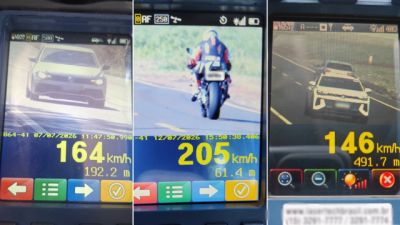 Imagem referente à notícia: Mais de 1,6 mil motoristas são flagrados em alta velocidade nas rodovias estaduais do Oeste do Paraná em apenas 15 dias