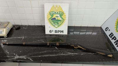 Imagem referente à notícia: Homem é preso por ameaças de morte contra companheira e filhos; espingarda é apreendida no Cascavel Velho