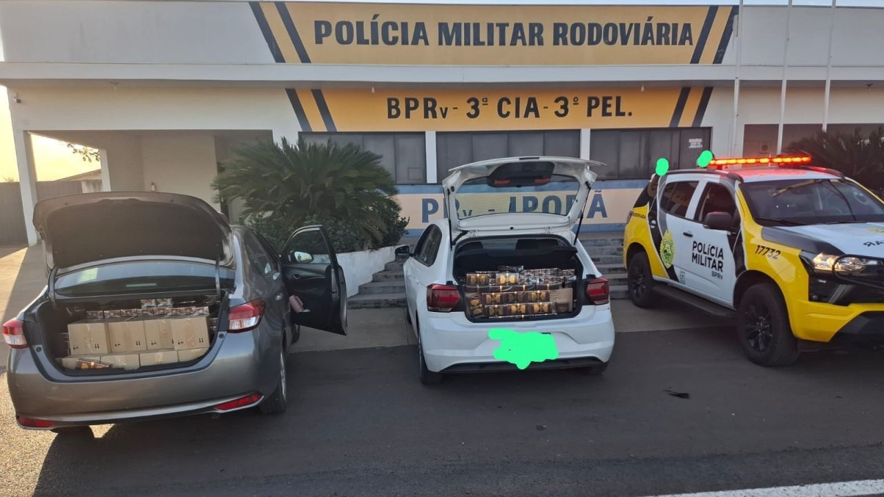 BPRv apreende 572 frascos de perfumes árabes avaliados em mais de R$ 114 mil na PRC-272