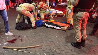 Imagem referente à notícia: Jovem é espancado com ripas de cadeiras e fica gravemente ferido no Jardim Riviera, em Cascavel