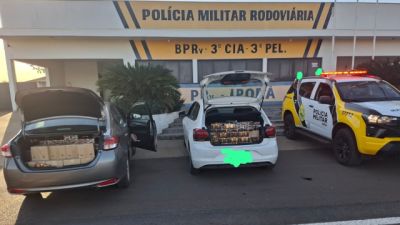 Imagem referente à notícia: BPRv apreende 572 frascos de perfumes árabes avaliados em mais de R$ 114 mil na PRC-272