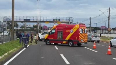 Imagem referente à notícia: Homem morre atropelado enquanto posicionava cones para interdição de faixa na BR-376, em Maringá