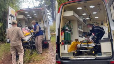 Imagem referente à notícia: Capotamento na PR-170 deixa mulher e três crianças feridas em Apucarana