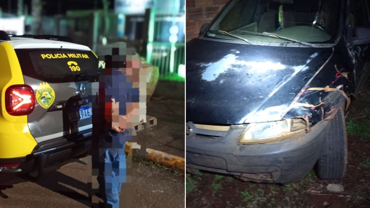 Motorista é preso por embriaguez ao volante após dirigir em zigue-zague no Centro de Quedas do Iguaçu