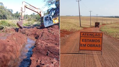 Imagem referente à notícia: Obras de pavimentação da Estrada de Longuinópolis começam e alteram trânsito em Braganey