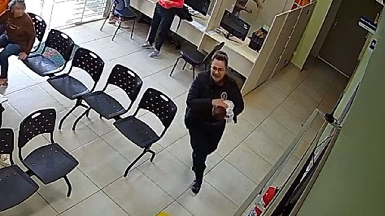 Agente da Guarda Civil Patrimonial salva bebê de 45 dias engasgada em frente a unidade de saúde em Cascavel