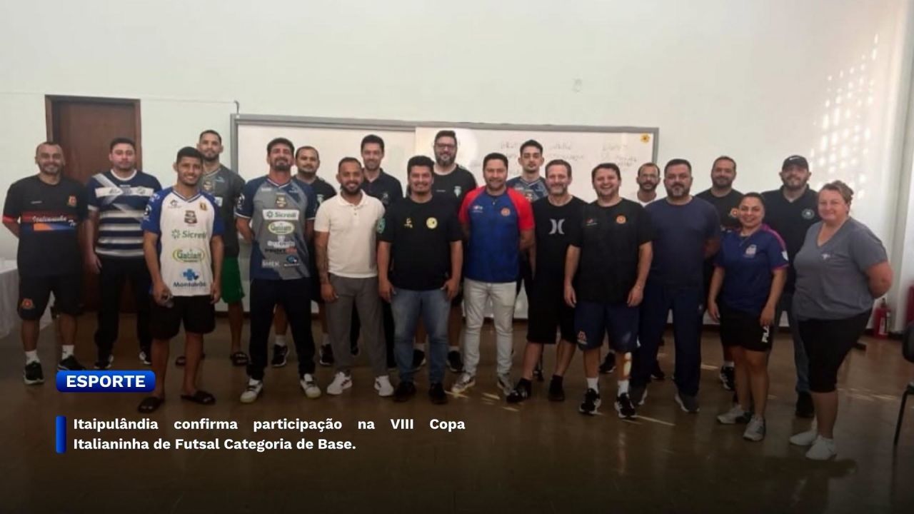 Itaipulândia confirma equipes na VIII Copa Italianinha de Futsal de Base e disputará cinco categorias
