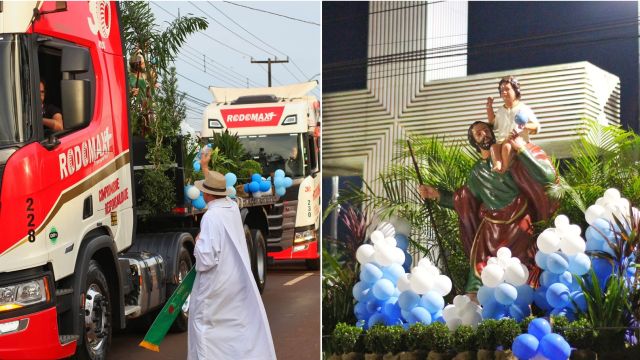 67ª Festa de São Cristóvão reúne fiéis, motoristas e caminhoneiros em tradicional procissão e bênção de veículos em Cascavel