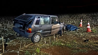 Motorista morre em acidente entre dois carros na BR-163 entre Toledo e Marechal Cândido Rondon