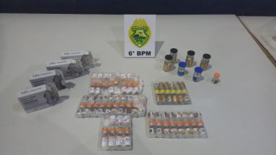 PM apreende 79 ampolas de medicamento para emagrecimento escondidas em ônibus no Centro de Cascavel