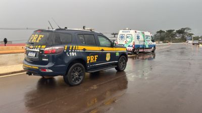 Pedestre morre após ser atropelado por Santana na BR-277, próximo à Ferroeste, em Cascavel
