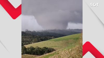 Tornado atinge área rural de Piraí do Sul, deixa 20 desalojados e mobiliza equipes no Paraná