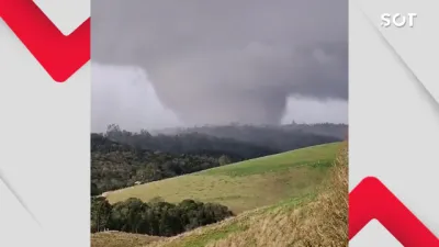 Tornado atinge área rural de Piraí do Sul, deixa 20 desalojados e mobiliza equipes no Paraná